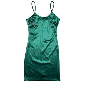 Golden State emerald green dress